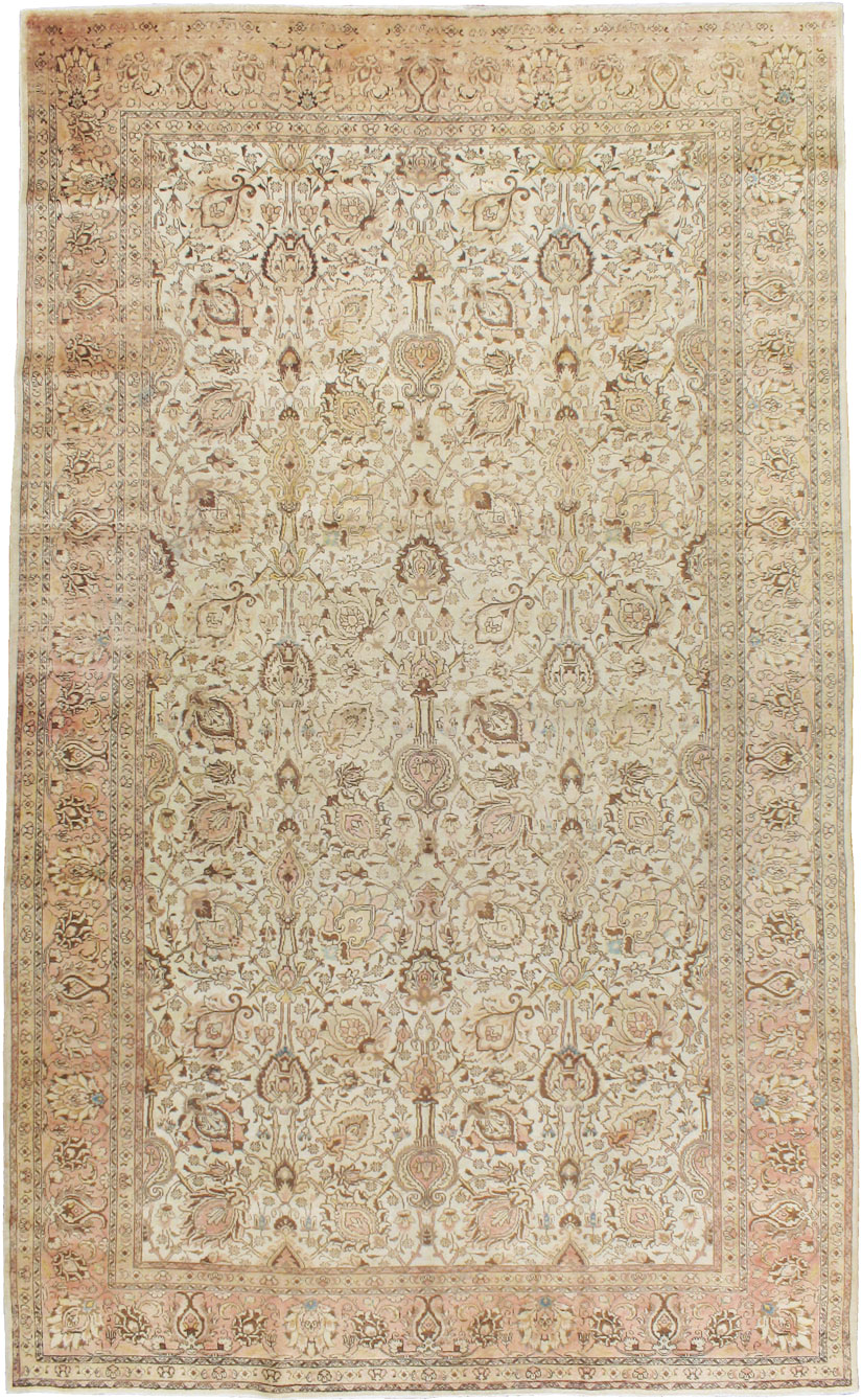 Antique Persian Tabriz Carpet, No.8111 - Staging