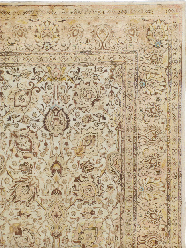 Antique Persian Tabriz Carpet, No.8111 - Staging