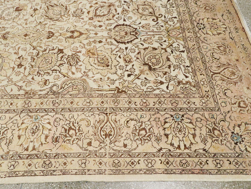 Antique Persian Tabriz Carpet, No.8111 - Staging