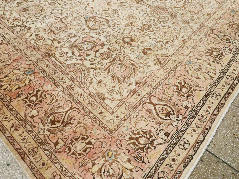 Antique Persian Tabriz Carpet, No.8111 - Staging