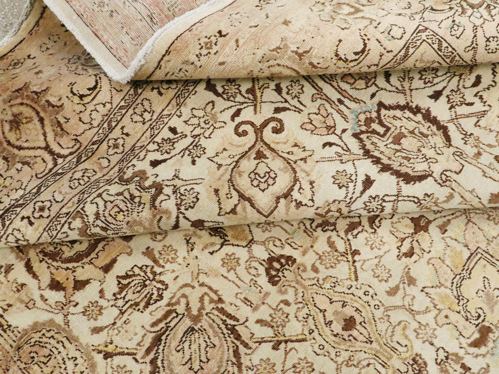 Antique Persian Tabriz Carpet, No.8111 - Staging