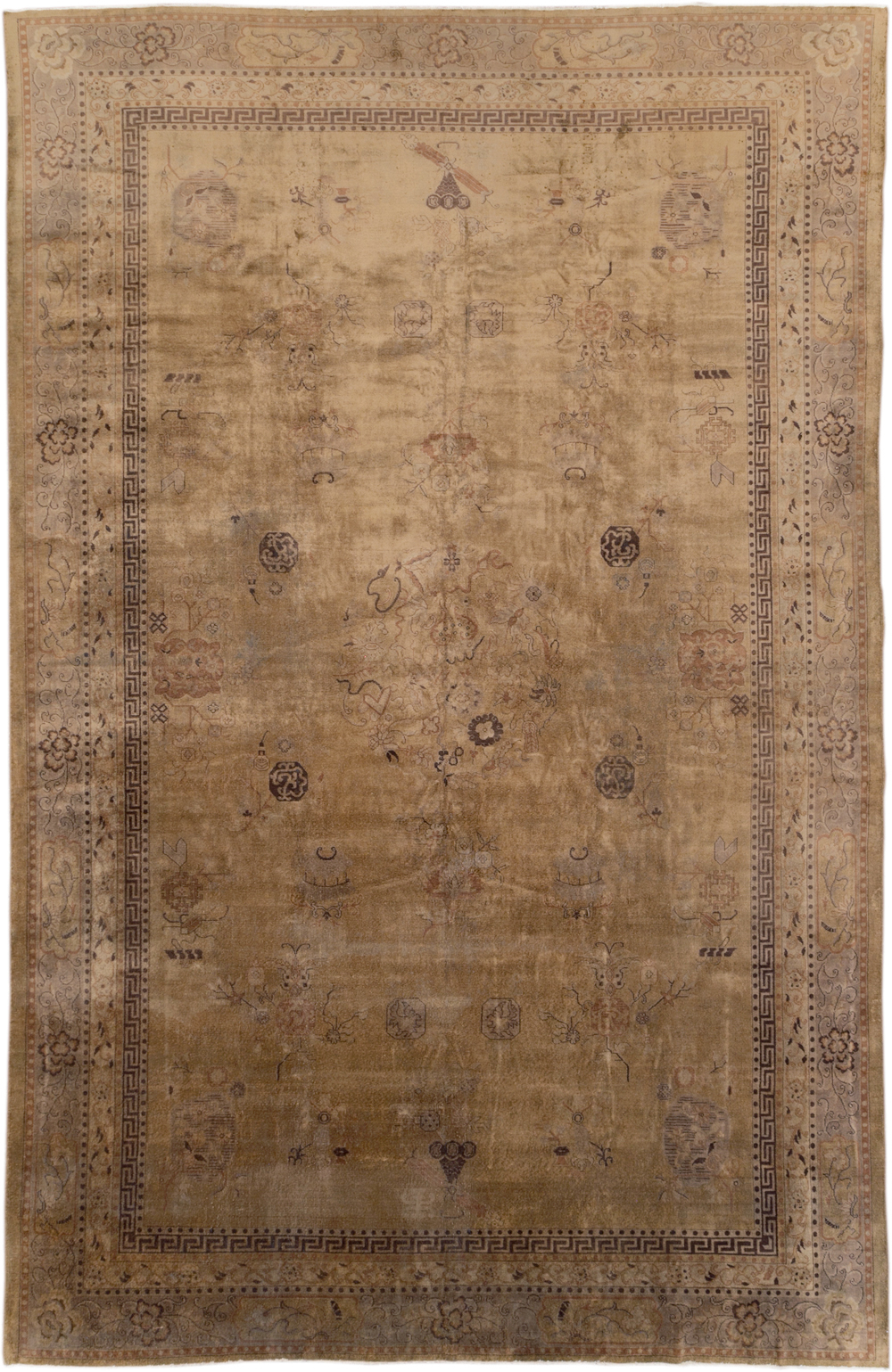 Antique Indian Lahore Carpet, No.8115 - Staging