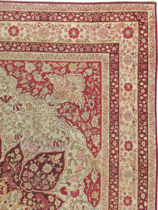 Antique Indian Lahore Carpet, No.8116 - Staging