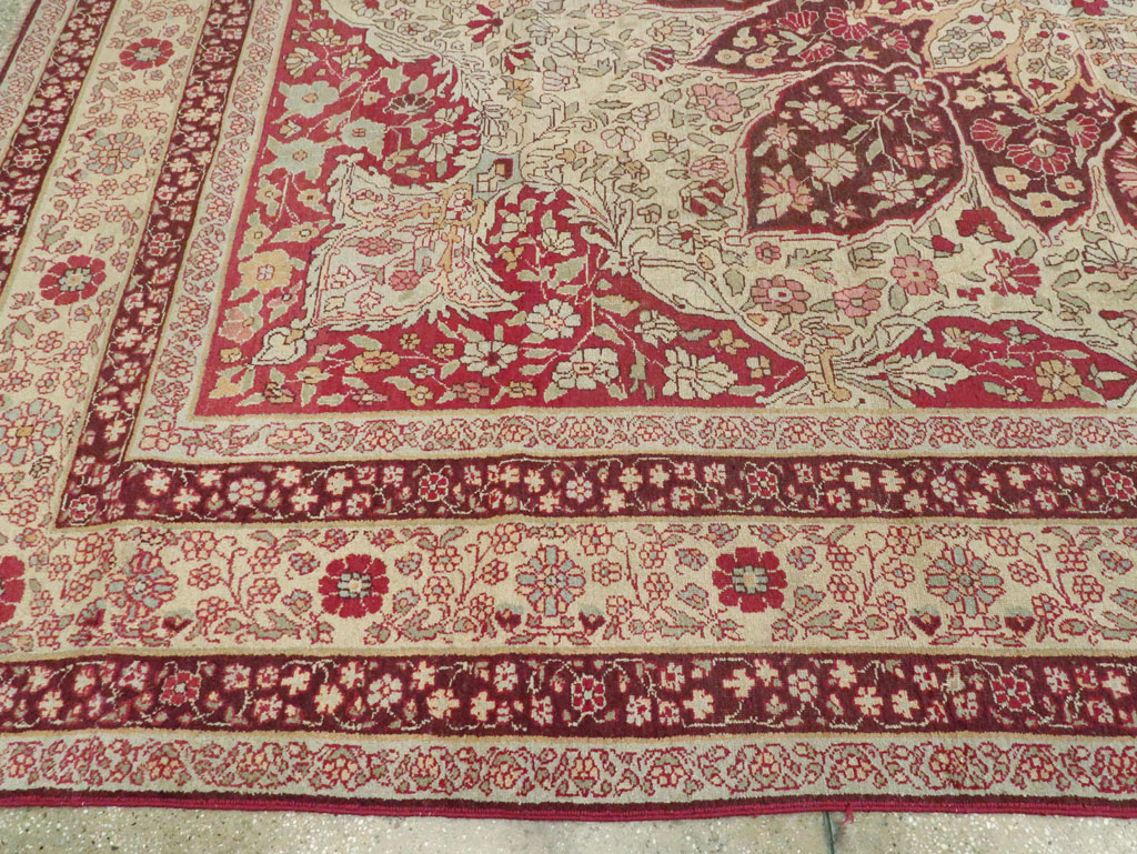 Antique Indian Lahore Carpet, No.8116 - Staging