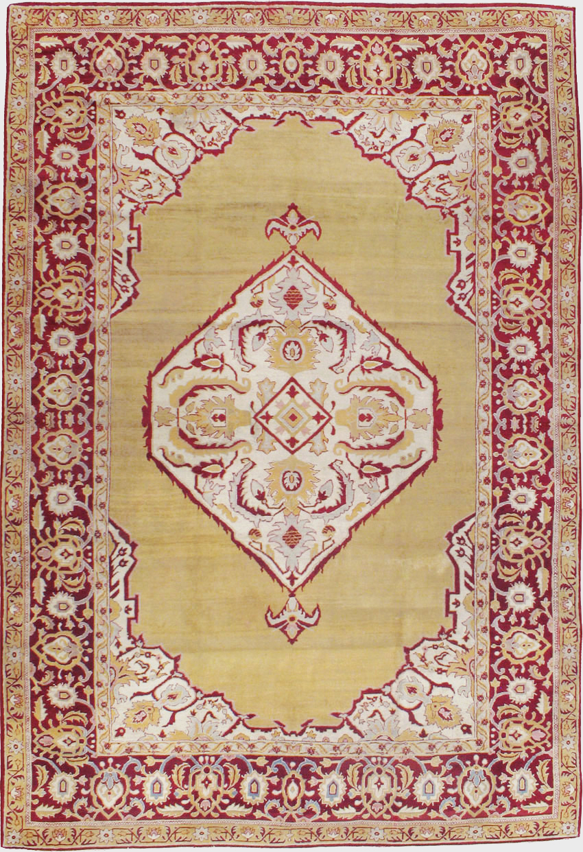 Antique Indian Agra Carpet, No.8125 - Staging