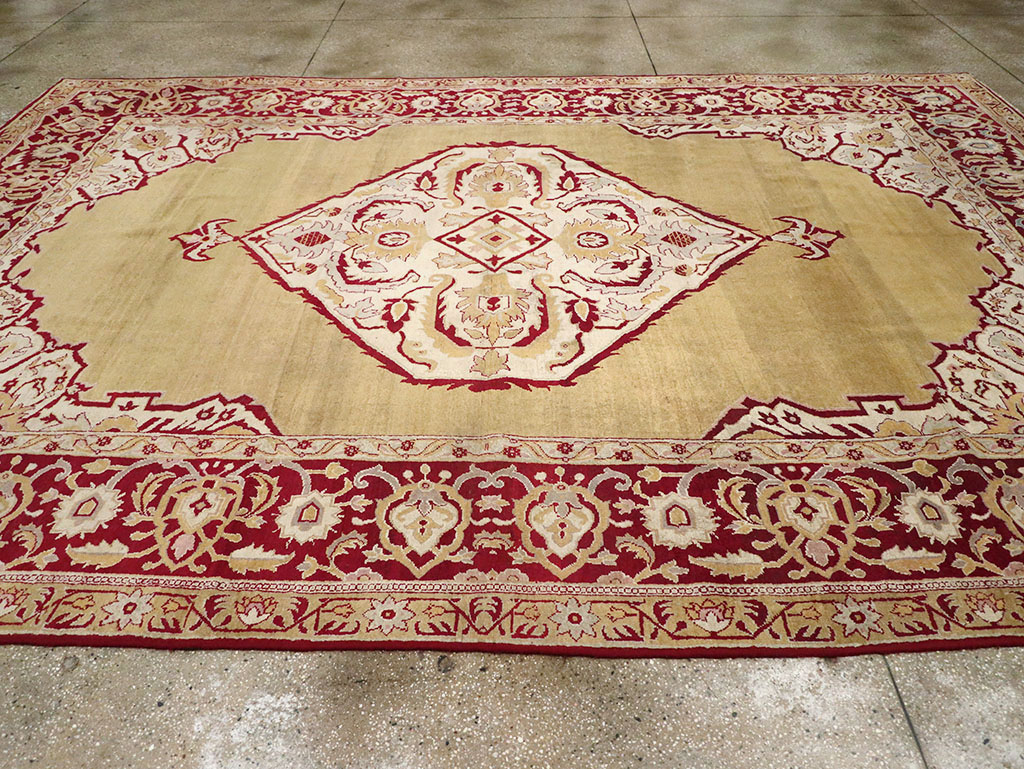 Antique Indian Agra Carpet, No.8125 - Staging