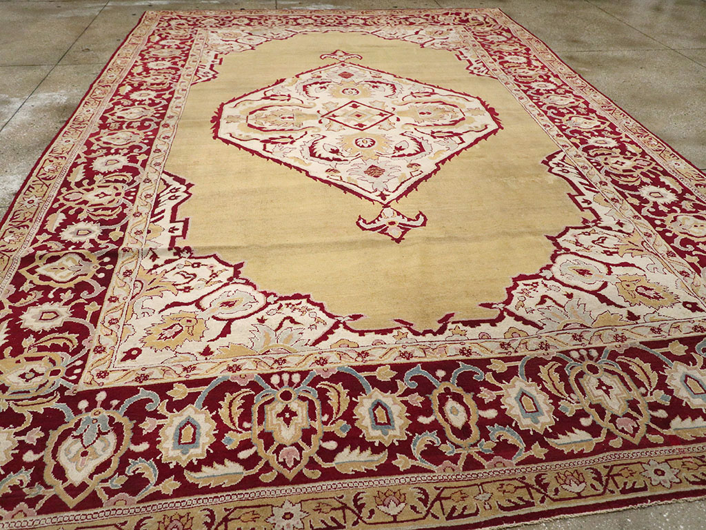 Antique Indian Agra Carpet, No.8125 - Staging