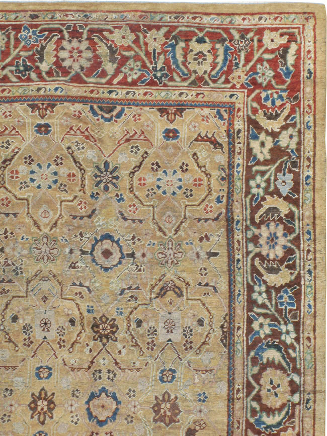 Antique Persian Mahal Carpet, No.8128 - Staging