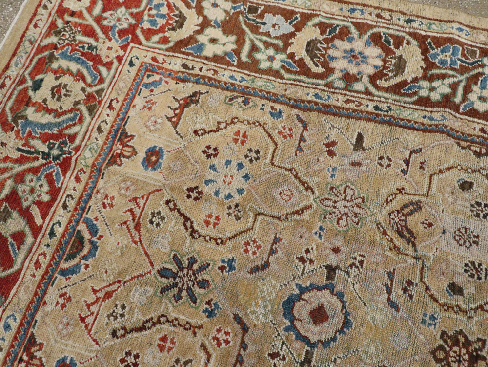 Antique Persian Mahal Carpet, No.8128 - Staging