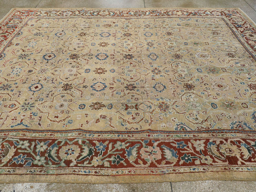 Antique Persian Mahal Carpet, No.8128 - Staging