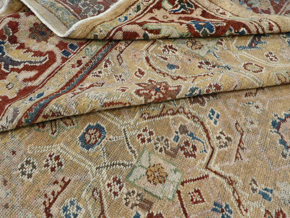 Antique Persian Mahal Carpet, No.8128 - Staging