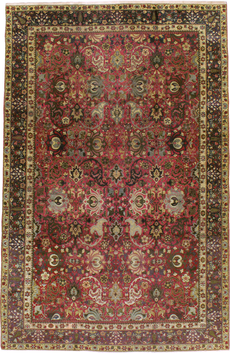 Antique Indian Lahore Carpet, No.8135 - Staging