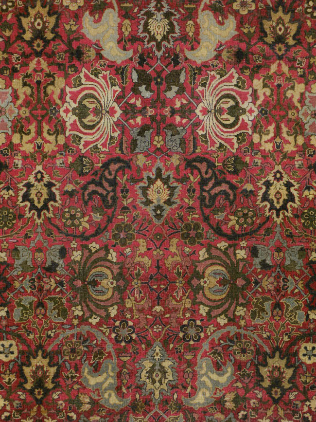 Antique Indian Lahore Carpet, No.8135 - Staging