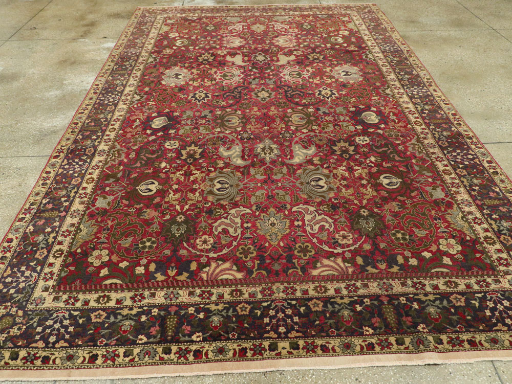 Antique Indian Lahore Carpet, No.8135 - Staging