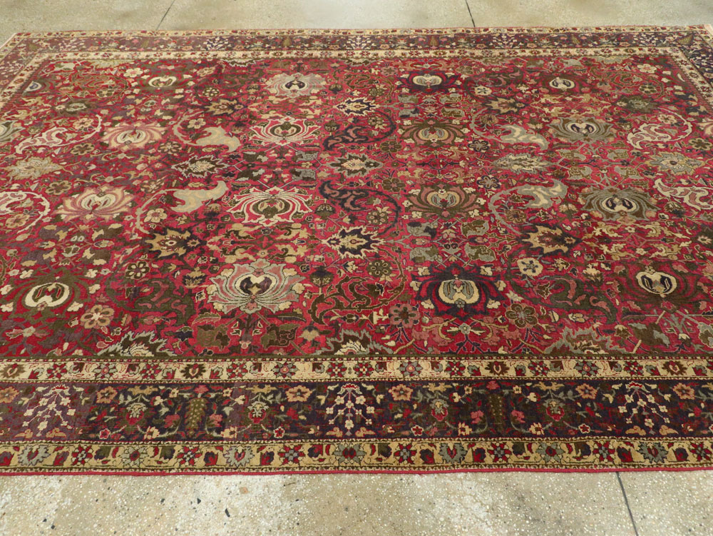 Antique Indian Lahore Carpet, No.8135 - Staging
