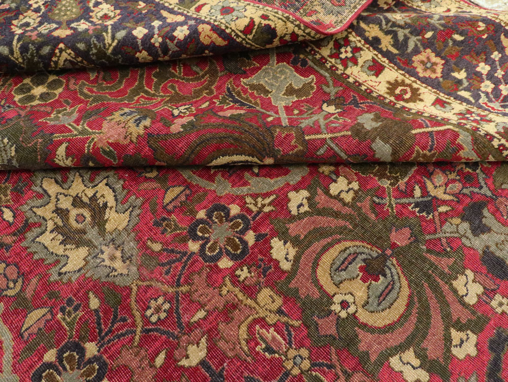 Antique Indian Lahore Carpet, No.8135 - Staging