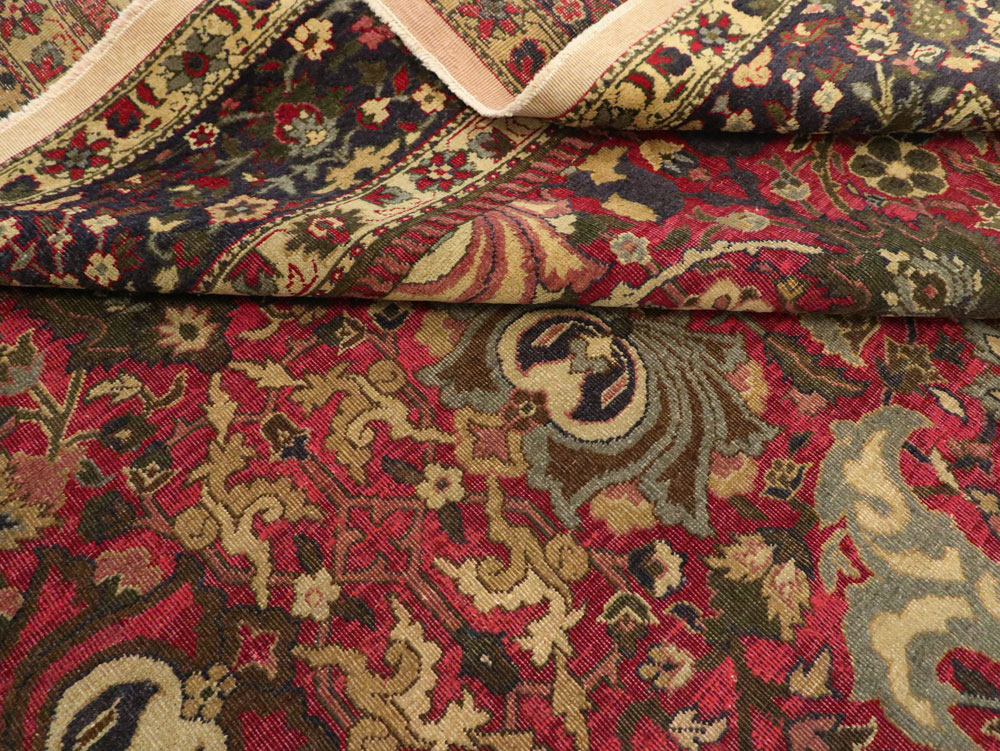 Antique Indian Lahore Carpet, No.8135 - Staging