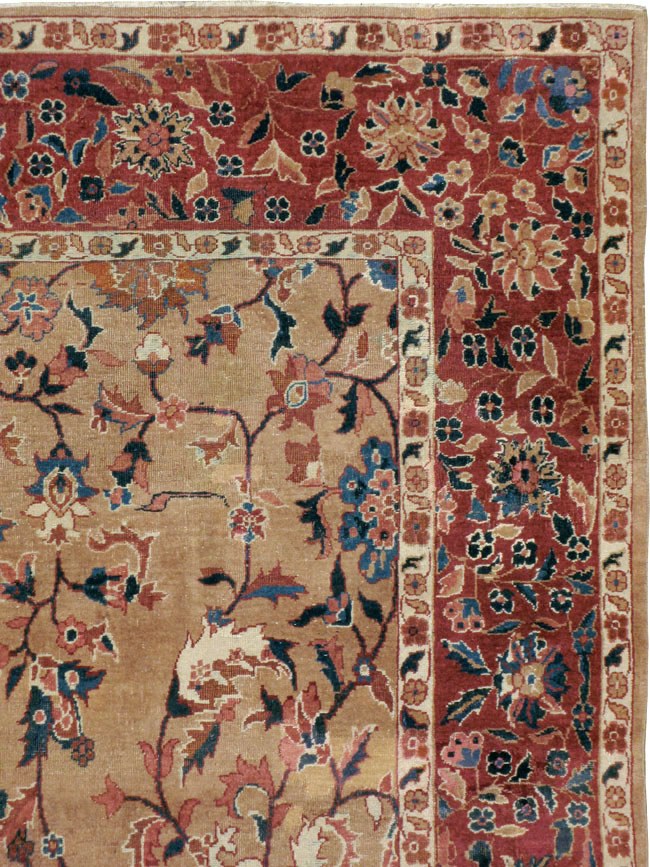 Antique Indian Lahore Carpet, No.8147 - Staging