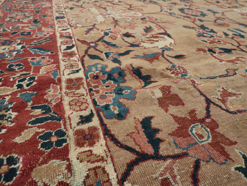 Antique Indian Lahore Carpet, No.8147 - Staging
