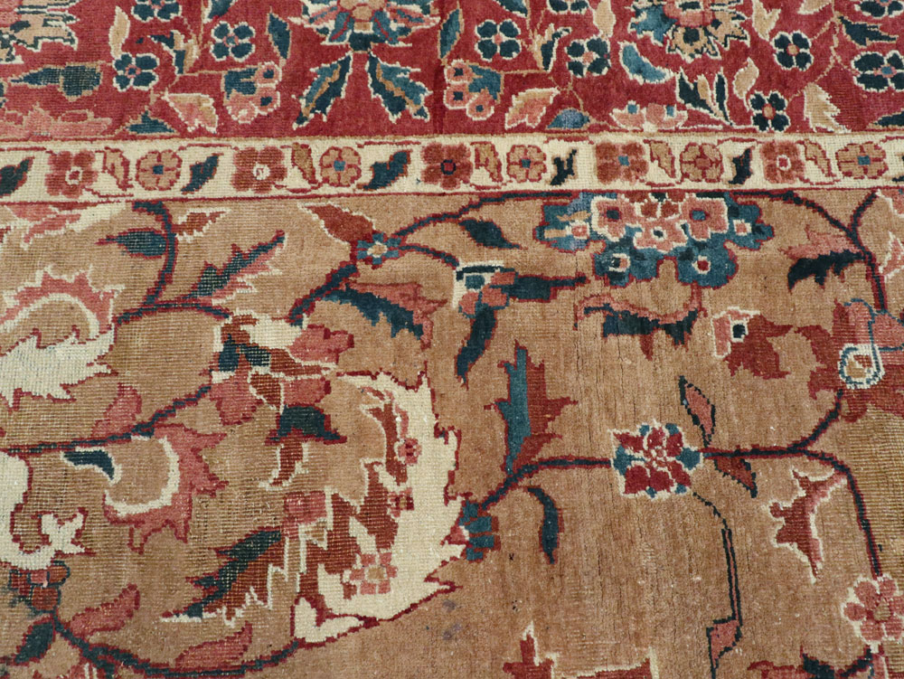 Antique Indian Lahore Carpet, No.8147 - Staging