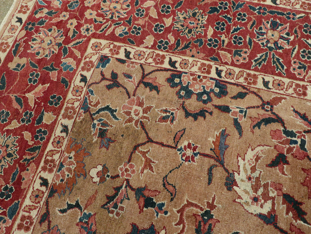 Antique Indian Lahore Carpet, No.8147 - Staging