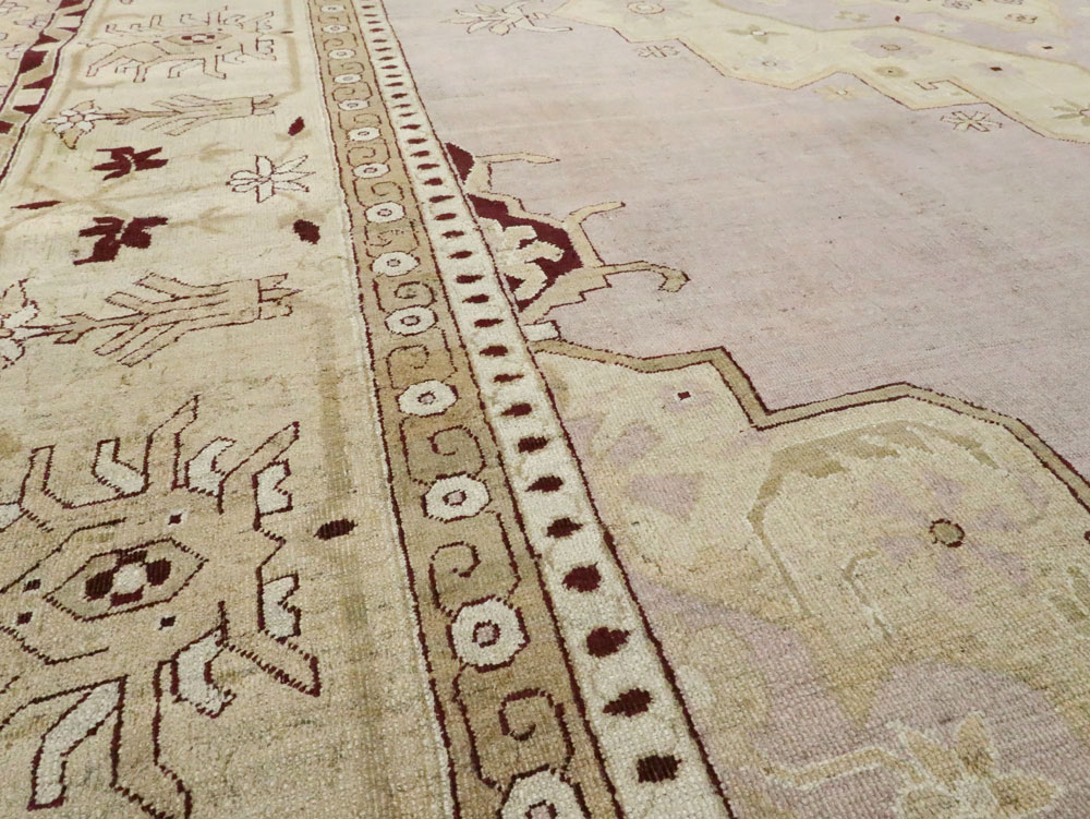 Antique Indian Agra Carpet, No.8152 - Staging