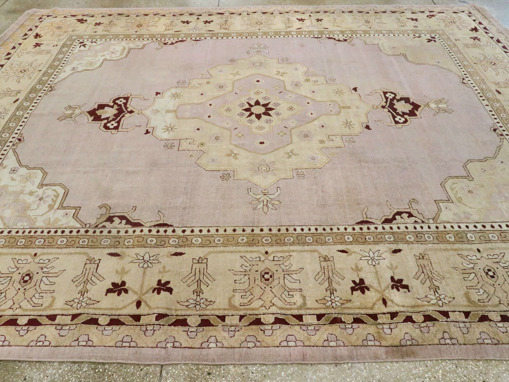 Antique Indian Agra Carpet, No.8152 - Staging
