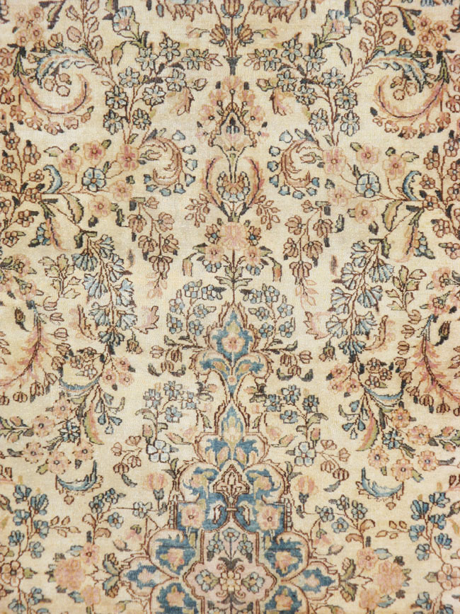 Vintage Persian Kerman Carpet, No.8155 - Staging