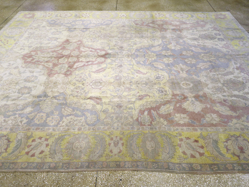 Antique Indian Agra Carpet, No.8183 - Staging