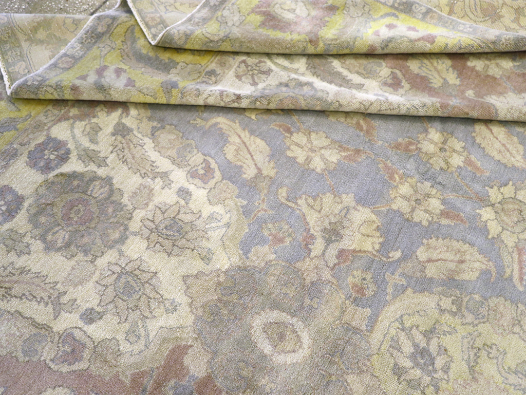 Antique Indian Agra Carpet, No.8183 - Staging