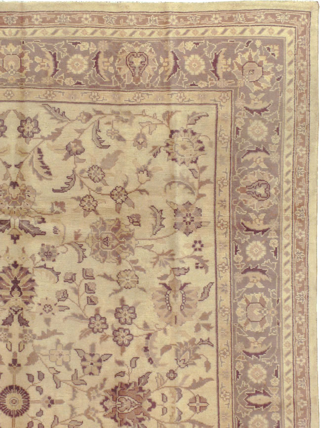 Antique Turkish Oushak Carpet, No.8209 - Staging