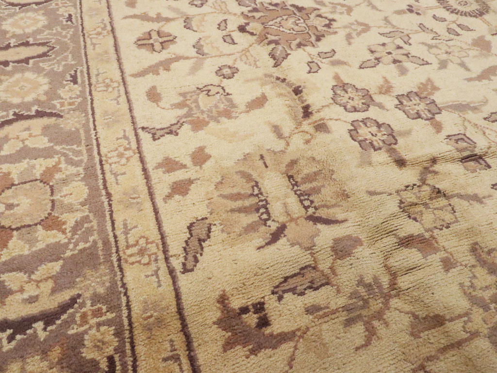 Antique Turkish Oushak Carpet, No.8209 - Staging