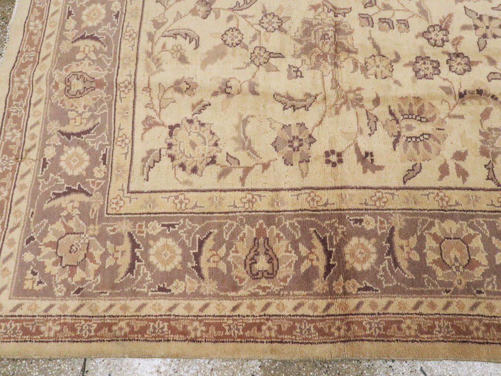 Antique Turkish Oushak Carpet, No.8209 - Staging