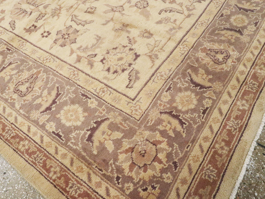 Antique Turkish Oushak Carpet, No.8209 - Staging