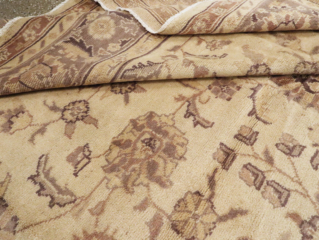 Antique Turkish Oushak Carpet, No.8209 - Staging