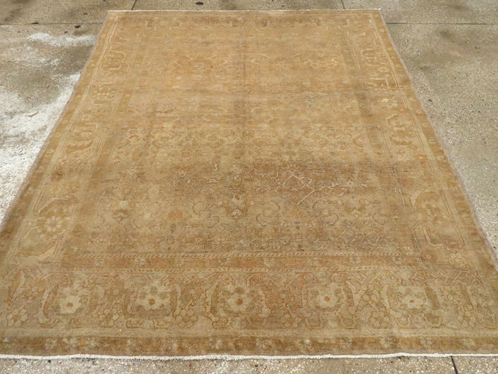 Antique Persian Mahal Rug, No.8238 - Staging