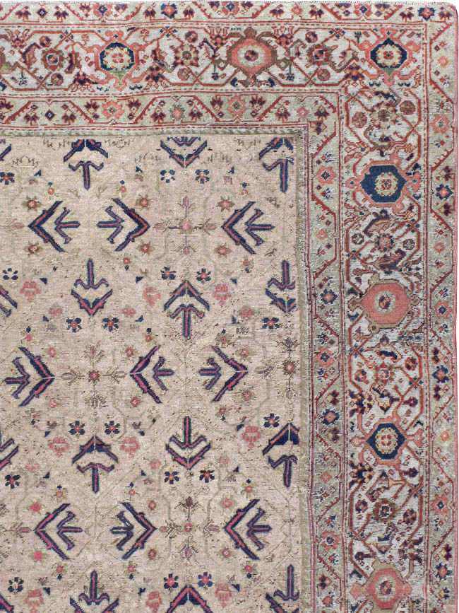 Antique Persian Fereghan Carpet, No.8240 - Staging