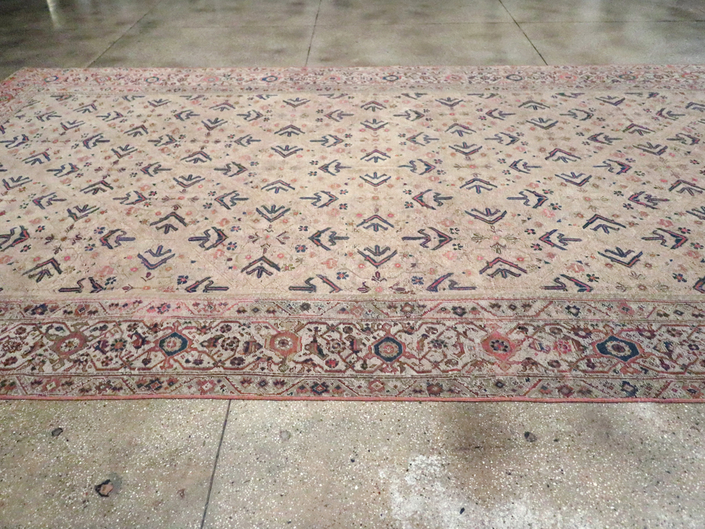 Antique Persian Fereghan Carpet, No.8240 - Staging