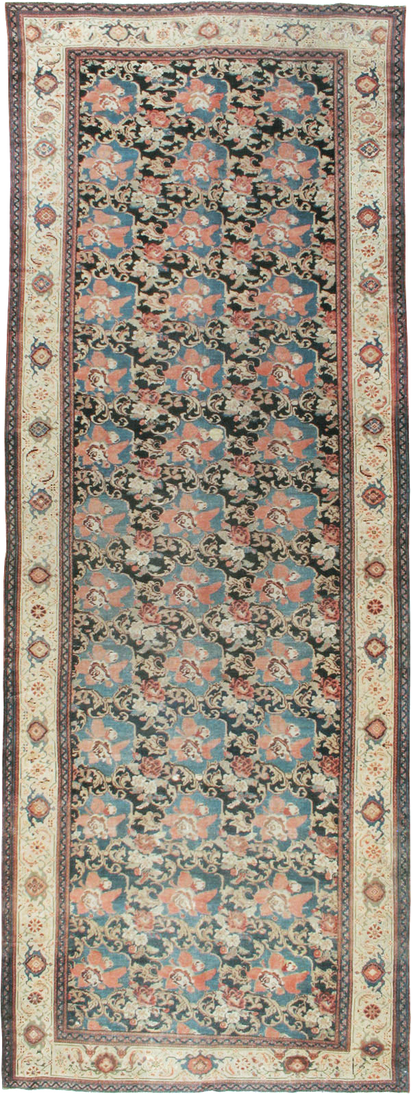 Antique Persian Malayer Gallery Carpet, No.8241 - Staging