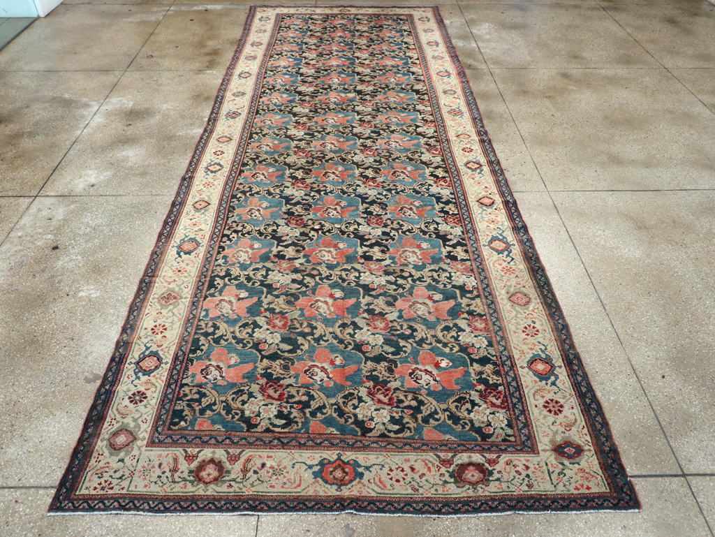 Antique Persian Malayer Gallery Carpet, No.8241 - Staging