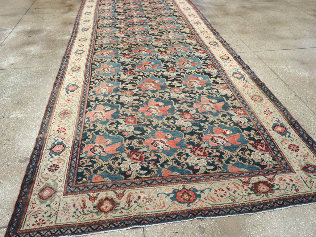 Antique Persian Malayer Gallery Carpet, No.8241 - Staging
