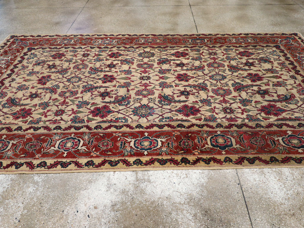 Antique Persian Tabriz Gallery Carpet, No.8295 - Staging
