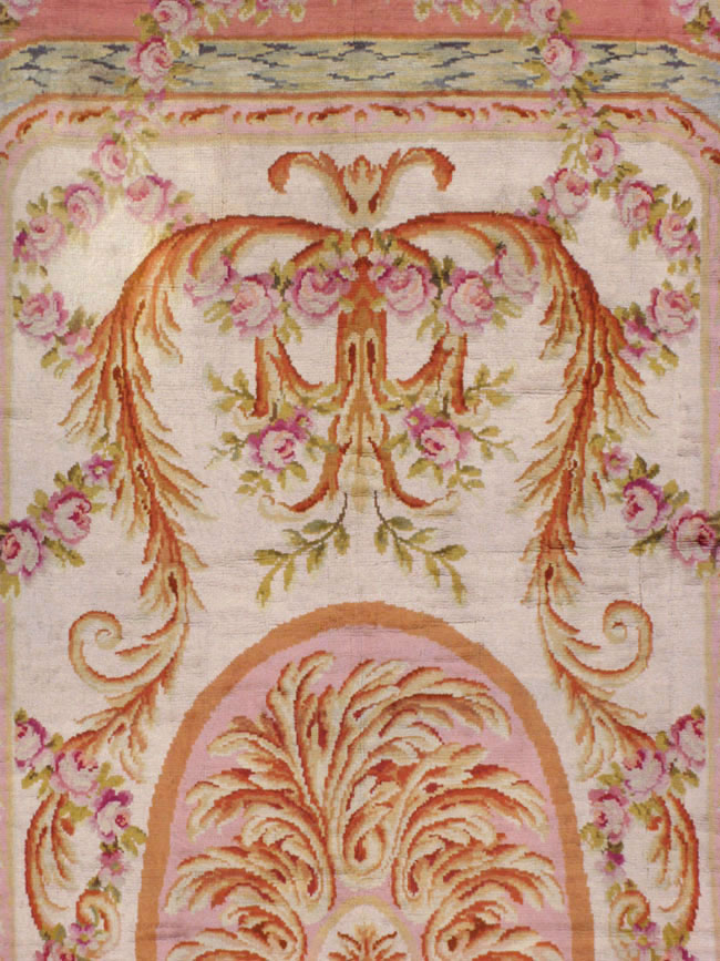 Antique French Savonnerie Carpet, No.8308 - Staging