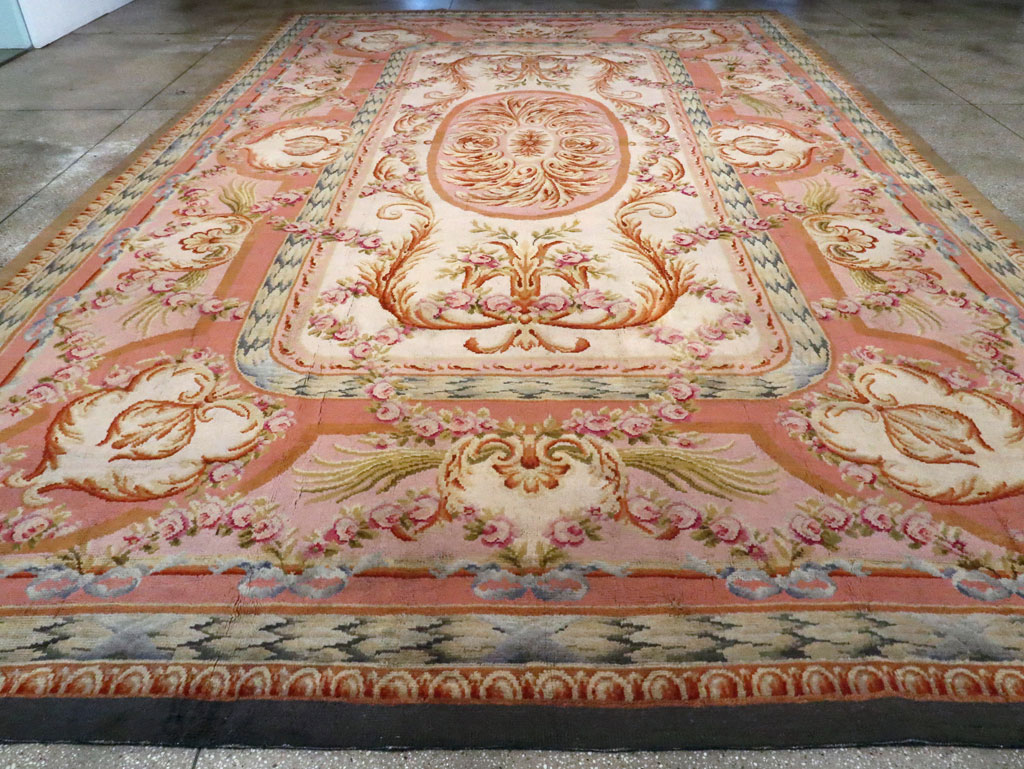 Antique French Savonnerie Carpet, No.8308 - Staging