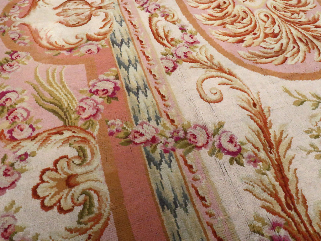 Antique French Savonnerie Carpet, No.8308 - Staging