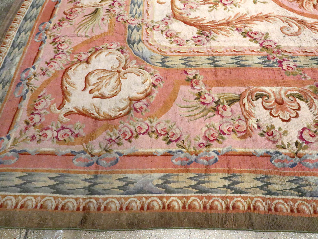 Antique French Savonnerie Carpet, No.8308 - Staging