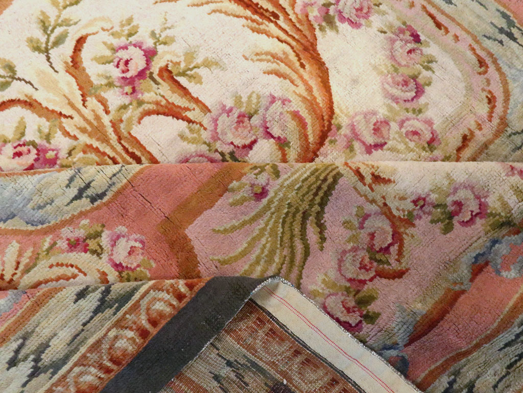 Antique French Savonnerie Carpet, No.8308 - Staging