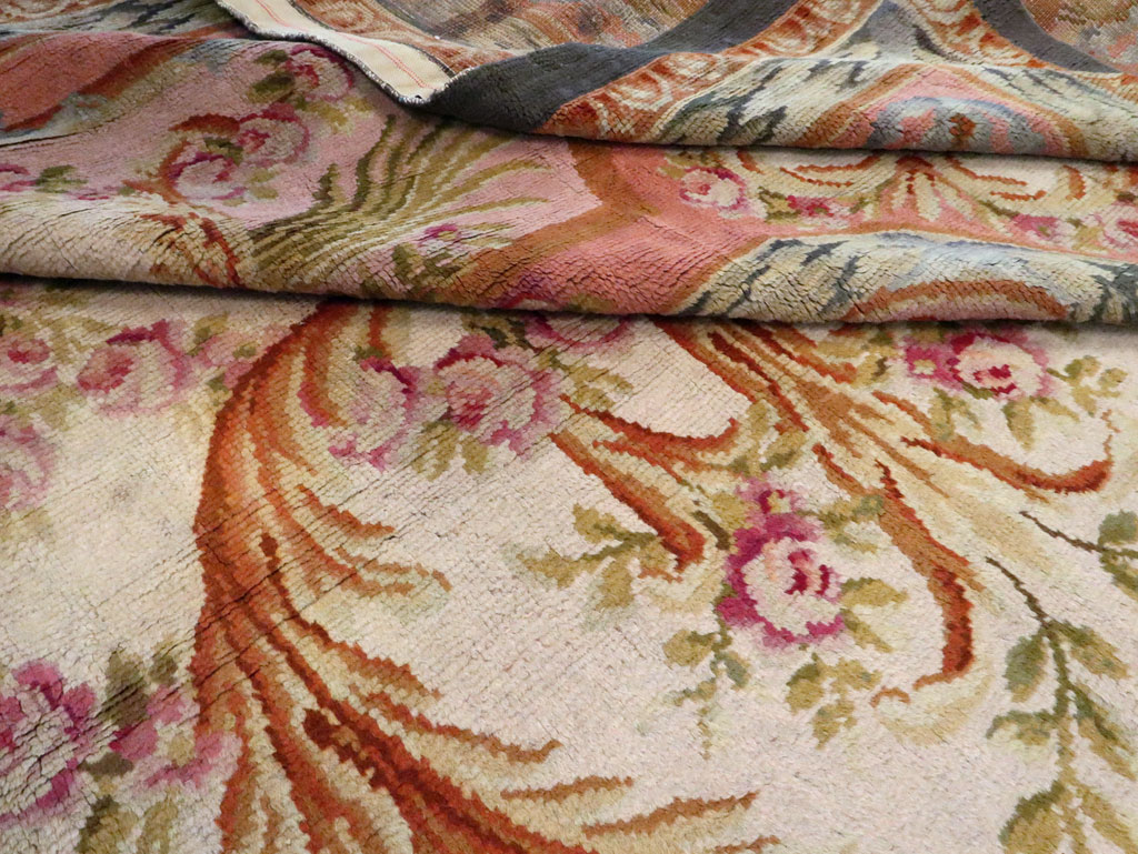 Antique French Savonnerie Carpet, No.8308 - Staging