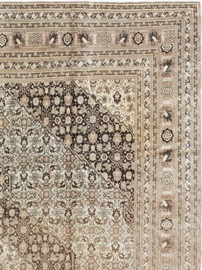 Antique Persian Tabriz Carpet, No.8320 - Staging
