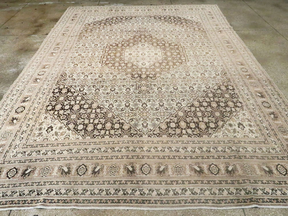 Antique Persian Tabriz Carpet, No.8320 - Staging